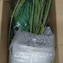 Der Rose 28" Fake Palm Tree Tall Artificial Plants Areca Faux Trees Indoor in White Pot for Home Office Living Room Floor Porch Balcony Decor