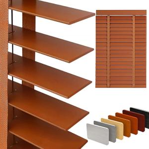 2" Slats Wood Blinds for Indoor Windows: Solid Wooden Blackout Blind&Shades, 31.5"W x 48"H