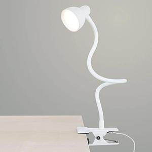 LiFMIRA Clip on Lamp USB Reading Light, 3 Color Modes, 10 Brightness Dimmable, Flexible Gooseneck Desk Lamp with Clamp, Eye Care Clip on Light for Bed Desk Headboard Home Dorm White