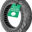 MOOVMOOV Solid Tire 10x2.5 for Ninebot G30 Max E-Scooter - Replaces Tubeless Tire 60/70-6.5 - Solid 10 inch Anti-Puncture Tire - Video Tutorial Included