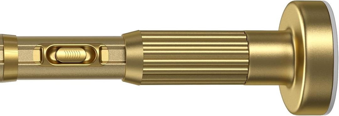 1pack Tension Curtain Rod 41-126 In(4-10Ft),Long Shower Curtain Rods No Drilling Outdoor Tension Rods For Patio Gold Shower Rod For Window Or Bathroom，Rod Diameter 1.26in-One-Bond Stretching