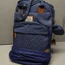 RUVALINO Diaper Bag Backpack-Travel Baby Bag with Changing Pad, Navy Blue