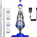 VIVOHOME Handheld Pool Vacuum 1110GPH Suction Cordless Pool Cleaner 40W Powerful Motor Long-Run 60min Battery, Adjustable 9.12FT Pole for Above Ground & In-Ground Pools, Spas - Blue