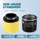 Dual Stage Air Filter with Fuel Filter Oil Filter Spark Plug Compatible with Arctic Cat 375 400 500 2x4 4x4 Replace 0470-391 0470-322 FS-936