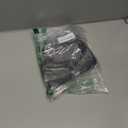 uxcell Silver Black Round Seaweed Shaped Placemats Set of 4 for Dinner Tables, Metallic Polyvinyl Pressed Placemats Washable Table Mats for Dinner Table Decor (15" x 15"/38 x 38cm)