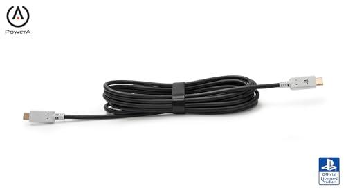 PowerA USB-C® to USB-C 10 ft. Cable for PlayStation®5, Charge and Play, Recharge, DualSense Edge Compatible, PSVR2 Compatible, PS Portal Compatible, Officially Licensed