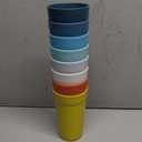 Homestockplus Set of 8 20 Oz Tumbler Cups,Unbreakable Drinking Cups Microwave and Dishwasher Safe BPA Free E-Co Friendly Reusable Cup For Smoothies,Water