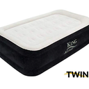 King Koil Twin Air Mattress with Built-in Pump - Double High Elevated Raised Airbed for Guests with Comfortable Top (Model number 29171)