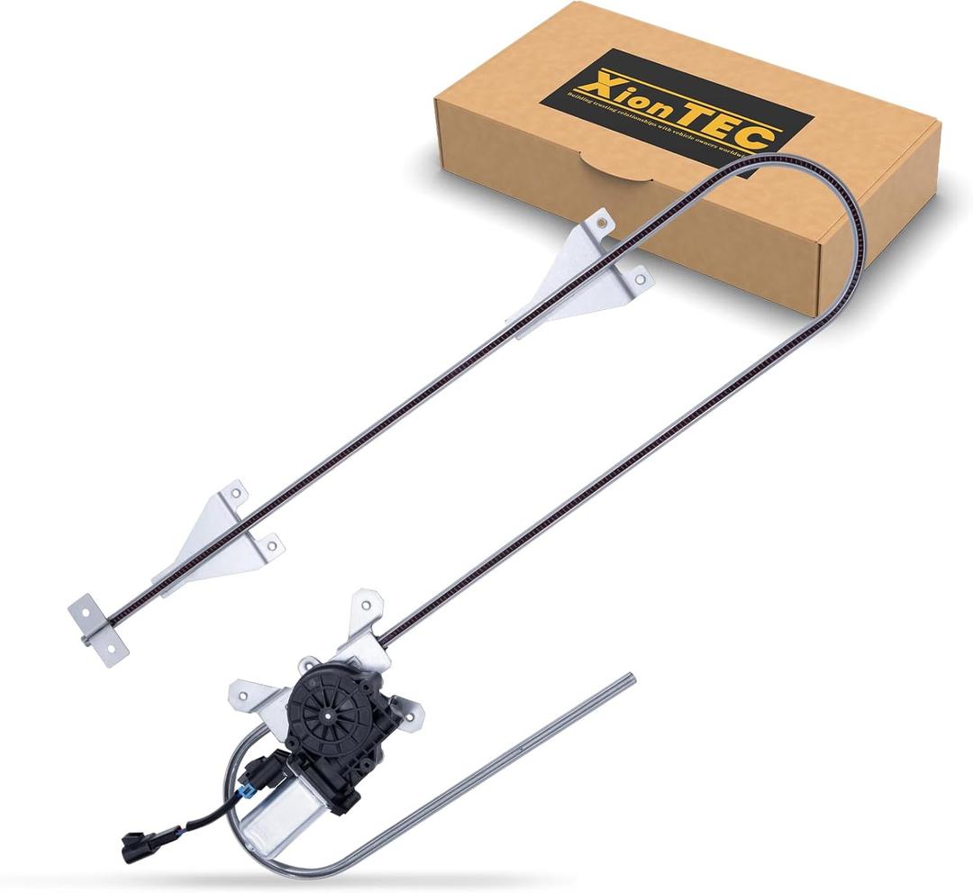Power Window Regulator with Motor, Front Driver Side Compatible with Kenworth C500 2006-2016, T270 T370 T300 T600A T660 T680 T800 W900 2005-2020, T880 2014, W990 2019 Replaces# 741-5403