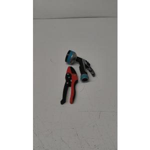 Gilmour Heavy Duty Front Control Garden Hose. Corona RP 3230 Rachet Hand Pruner - 3/4 inch Cut Capacity Stem and Branch Garden Shears, Red