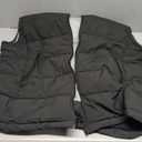 CTFASHION Puffer Vest Women Sleeveless Puffy Cropped Vests Stand Collar Lightweight Bubble Quilted Trendy Black 3XL