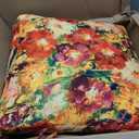 Set of 2 Outdoor Dining Chair Cushions, Patio Seating Cushions, 38x18x4.5 inch, for Garden Patio Furniture (A riot of Colours)