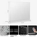 4 Pack Acrylic Sign Holder 8x10 Horizontal , T shape Double Side 10x8 Plastic Paper Menu Table Display Stand for Restaurants ,Office ,Photo frames ,Store - Landscape