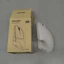 TECKNET Ergonomic Mouse, 4800 DPI Silent Mouse 5 Adjustable DPI, Wireless Mouse 2.4G Vertical Mouse 6 Buttons Computer Mouse Wide Compatibility, White