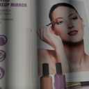 HIEEY Lighted Makeup Mirror, Hollywood Vanity Mirror with Lights, Three Color Lighting Modes, and 5X Magnification Mirror, Smart Touch Control, 360Rotation (17.3in,White,Gift Box)