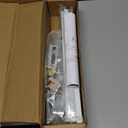 36 Inch Bi-fold Door Hardware with Track, Bifold Closet Door Hardware Repair Tool Kit, Included Steel Track, Top and Bottom Pivot, Top Guide Wheels, Spring, Metal Pivot Pin