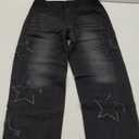 Mens Y2k Star Jeans High Waisted Hip Hop Streetwear Jeans Loose Baggy Embroidery Aesthetic Harajuku Denim Pants Medium