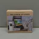 Geevon Weather Station Wireless Indoor Outdoor Thermometer Hygrometer with Dew Point, Heat Index, Touch LCD Display Digital Weather Thermometer with Alarm Clock and Adjustable Backlight