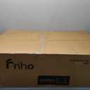 Friho 33x22 Inch Drop in Kitchen Sink, Black Stainless Steel Sink, Modern Top Mount Large Single Bowl Basin with Basket Strainer and Dish Grid