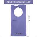 3 Pack Adult Bibs, Microfiber Super Soft Eating Cloth for Adults, Disabled, Adjustable, Dining Clothing Protector
