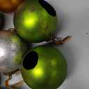 Suncalla 12 Pcs Vintage Rustic Christmas Ball Ornaments 3.15 Inch Farmhouse Distressed Christmas Tree Balls Retro Antique Copper Tone Xmas Hanging Decor for Holiday Winter Wedding Decoration