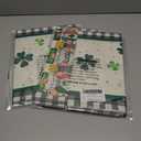 2 x XCHI Plaid Gnomes Shamrocks Clovers Golds St. Patrick's Day Placemats Set of 4 Table Mats for Party Home Kitchen Dining Table Decorations 12x18 Inch