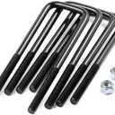 Rough Country Round U-Bolt Kit - 13" x 3", 9/16" Thread
