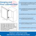 Lateral Opening Door Hinge Set 180° Parallel Opening Cabinet Wardrobe Door Sliding Load-Bearing 15.4lb Heavy Duty Hinge