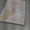 GuassLee Large 2026 Planner, Weekly and Monthly Planner from January 2026-December 2026, 8.5"x 11" Calendar Agenda Book with Back Pocket, Stickers for Home Office School Supplies, A4 Size, Khaki