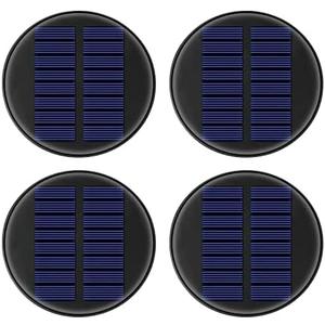 4 Packs 8 Color Solar Lights Replacement Top(Top Size 3.74 inch,Bottom Size 2.83 inch),Garden Gift Garden Decor,Replacement Solar Light Parts,Solar Lanterns Outdoor Hanging Waterproof Decoration