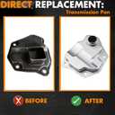 RE0F10A RE0F10B JF011E Transmission Filter Oil Pan Gasket Kit 05191890AA Compatible with Jeep Nissan Dodge Mitsubishi Compass Patriot Rogue Sentra Lancer Outlander Caliber