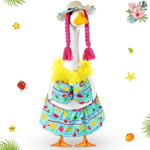 Abbylike Summer Porch Goose Outfit 23'' Goose Bikini, Blue Style