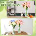 Plastic Bud Vases in Bulk Small Clear Flowers Vases for Centerpieces Wedding Decorations Home Banquet Formal Dinners Party Table Decor, 2.64 x 6.69 Inch (120 Pcs)