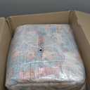 Machine Washable Rugs Nursery Rug 8x10 Cute Girl Non Slip Low Pile Water Repellent Soft Print Pattern for Bedroom Indoor Decor Kids Playroom Pink Blue