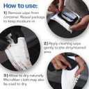 4 x Shoe, Sneaker, Suede & Leather Cleaner Wipes Premium Wipes for Dirt, Stains, Scuffs & Care for All Footwear