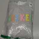 WEEKEND Shirts, VACATION Pastel Varsity Letters Sweatshirt, Small