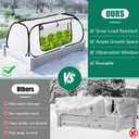 ANGAR 2Pack Pop Up Winter Garden Covers for Raised Beds, 45" x 22" x 16"Plant Covers Freeze Protection, Garden Rows Greenhouse Raised Bed Cover for Seedlings Vegetable Fruits Rows, Includes 16 Stakes