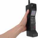 90s Phone Prop, Portable Vintage Brick Fake Phone, Old Retro Brick Cellphone Ornament Iron 80s Retro Mobile Prop for Home Living Stage Restaurant Photography Props (Black)