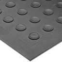 NoTrax 345 Scraper Outdoor Brush Mat, Natural Rubber Doormat for Outdoor Year-Round Use, Heavy-Duty, Durable, Beveled Edges, 36'' x 60'' Black, 345S3660BL