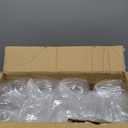 Goodluck 36 Pack 12oz Stemless Plastic Wine Glasses – Clear Ribbed Cups, Elegant Reusable Disposable Drinkware for Weddings, Parties, Bars, Indoor and Outdoor Events