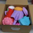 Beach Sand Toys Set Includes Collapsible Buckets 2 Big Size Sand Shovels, Rake, Animal Sand Molds Toys with Mesh Bag Silicone Pail, Sandbox Kit for Kids Age 3+ (19 PCS)