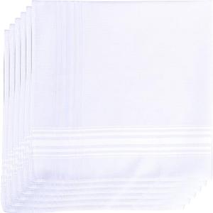 Imperial Bamboo Handkerchief Set- 6 Pack (White)