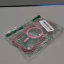 CANSHN Clear Magnetic Compatible with iPhone 16 Pro Case [Compatible with Magsafe] [Not Yellowing] Slim Thin Shockproof Protective Bumper Phone Case Cover 6.3 Inch - Pink