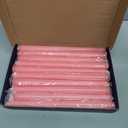 10 Inch Pink Taper Candles Set of 20, Dripless and Unscented Candle Sticks for Dinner, Shabbat, Halloween, Christmas, Wedding, 8 Hours