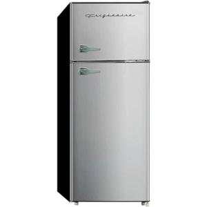 Frigidaire, 2 Door Apartment Size Refrigerator/ Freezer Combo, 7.5 cu ft, Platinum Series, Stainless, 23" D x 21.5" W x 55.5" H