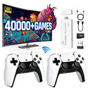 TORYTALE Retro Gaming Stick, 4K HDMI Output, Dual 2.4G Controllers, Plug-and-Play Video Game System for Family TV Parties
