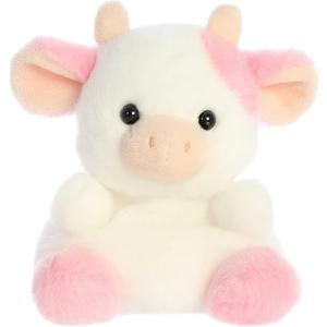 Aurora Adorable Palm Pals Belle Strawberry Cow Stuffed Animal - Fun Collectible Plush for Kids and Adult Collectors - Perfect for Decorating Rooms and Birthday Gifts - Pink 6 Inches
