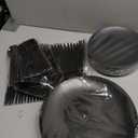 EI 150pcs Black Plastic Plates Frosted Plastic Plate,Premium Heavy Duty Black Plastic Plates,Black Disposable Plates with Plastic Silverware,10.25" Dinner Plates and 7.5" Dessert Plate Wedding Party