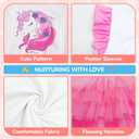 LQSZ Girls Tulle Dresses Princess Flutter Sleeve Tutu Dress for Toddler Girl 3-12 Years (Pink)