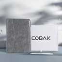 CoBak Premium Leather Case for iPad Pro 11-inch (M4/M5) 2024/2025, Built-in Folder Storage, Super Magnetic Back, Auto Sleep/Wake Function, (Cowhide Gray)